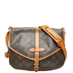 LOUIS VUITTON Brown Monogram Leather Shoulder Bag